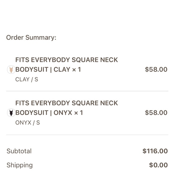 SKIMS Fits Everybody Square Neck Bodysuit CLAY - Small - Picture 6 of 6